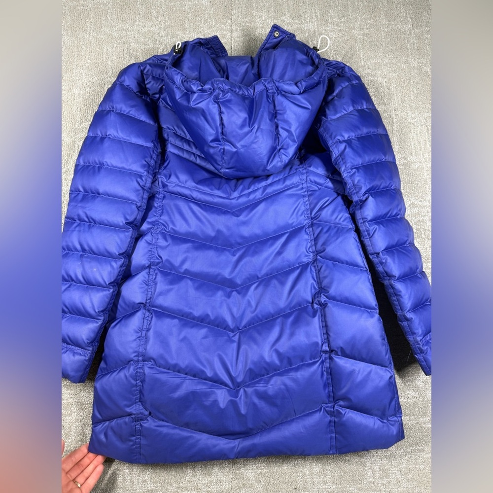 Descente Blue Puffer Long Full Zip Winter Jacket Women Size Large - Picture 7 of 7